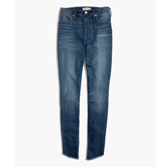 NEW Madewell 10" High-Rise Skinny Jeans Tulip-Hem Edition Blue Size 24 - Picture 11 of 11